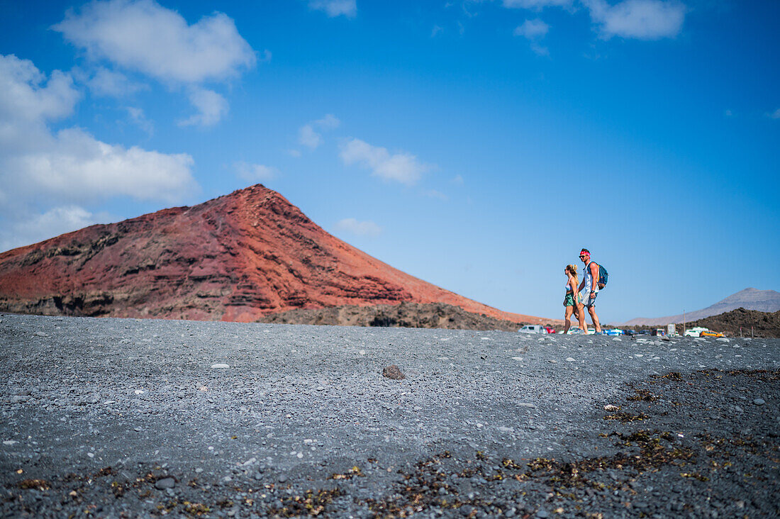 Bermeja Volcano in Lanzarote, Canary Islands, Spain