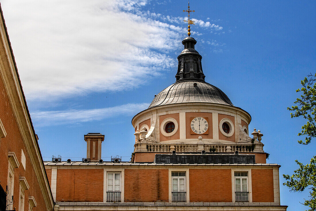 Der Königspalast von Aranjuez. Aranjuez, Gemeinde Madrid, Spanien