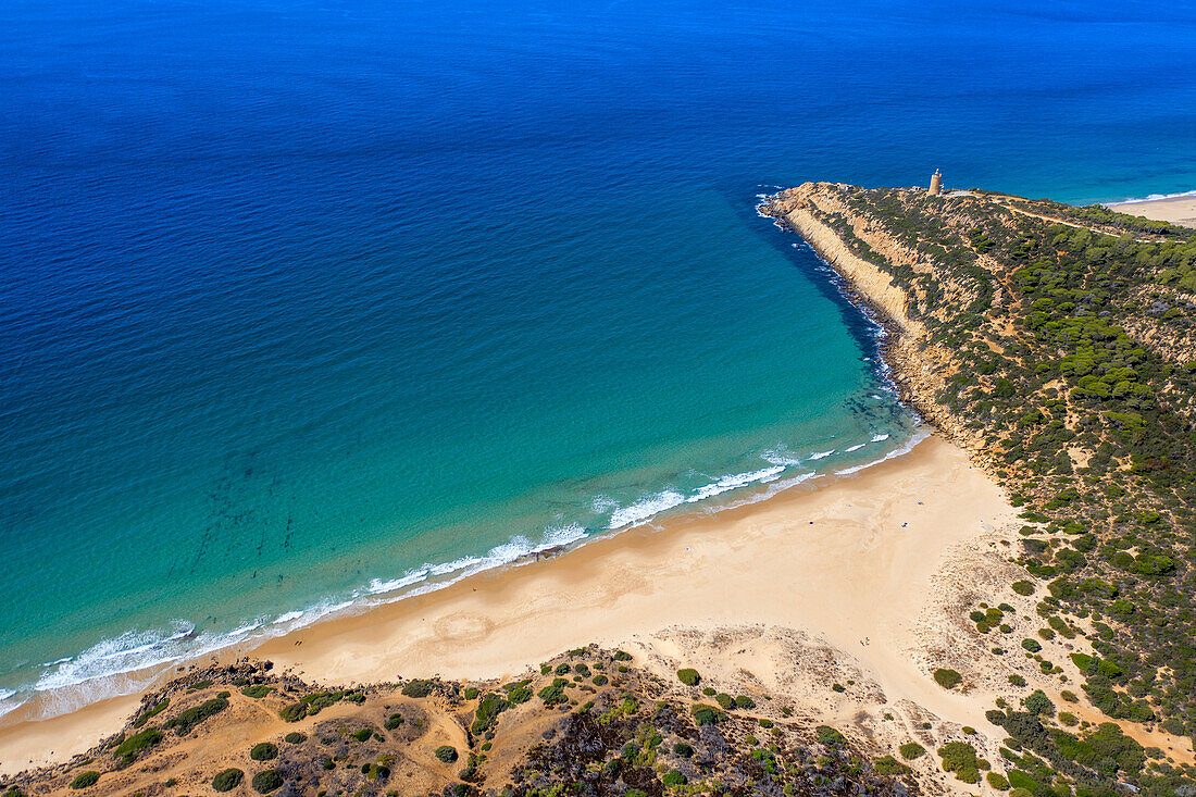 Strand von Cañuelo, Bolonia, Costa de la Luz, Provinz Cadiz, Andalusien, Südspanien
