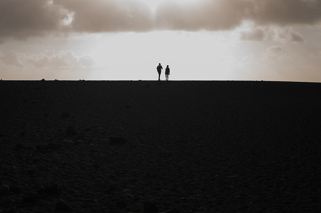 Montaña Bermeja beach in Lanzarote, Canary Islands, Spain