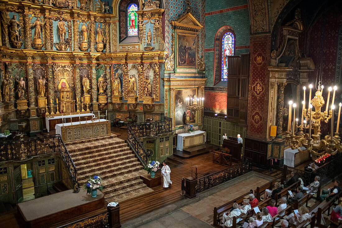 Kirche Saint Jean de Luz, Saint-Jean-de-Luz, Pyrenäen Atlantiques, Baskenland, Frankreich