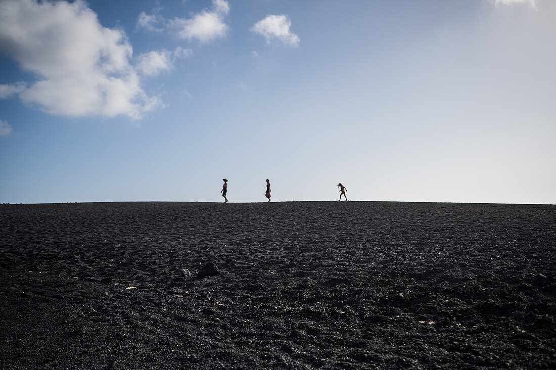 Montaña Bermeja beach in Lanzarote, Canary Islands, Spain