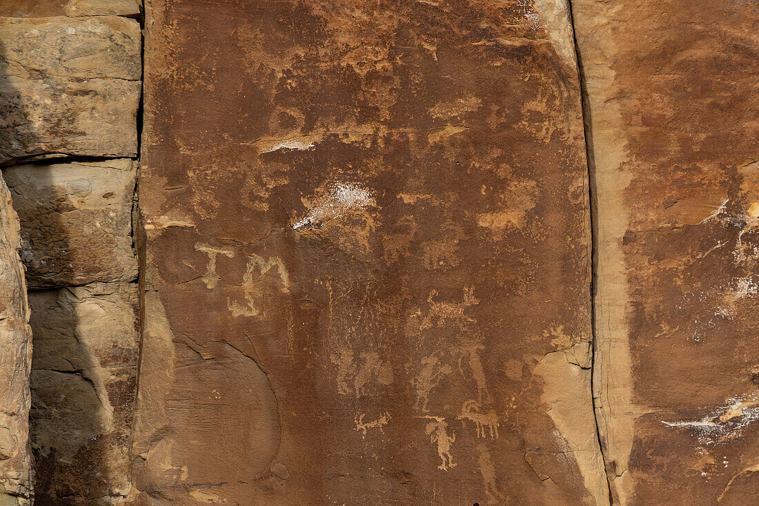 Eine Felszeichnung der prähispanischen Ureinwohner im Nine Mile Canyon in Utah