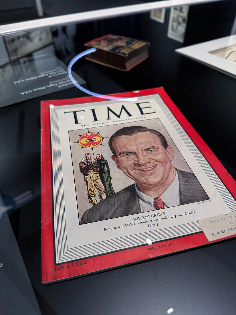American cartoonist Milton Caniff on Time cover, 1947.