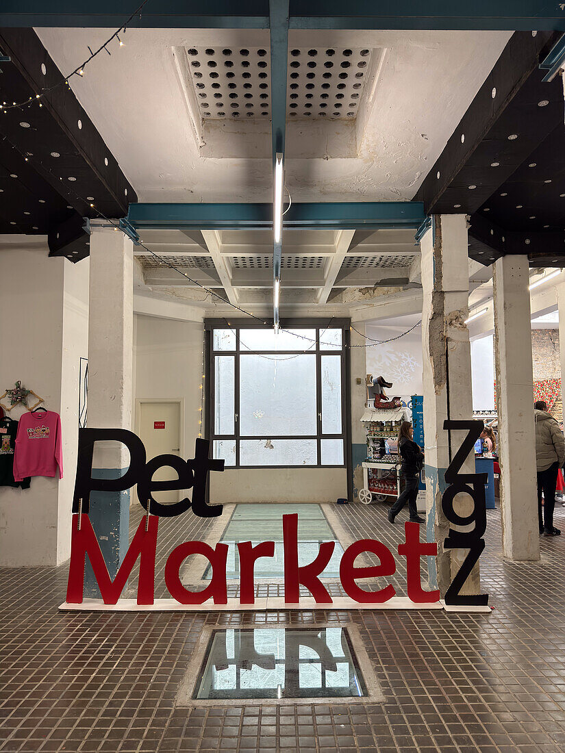 Pet Market ZGZ in the old Enrique Coca factory on San Pablo Street, Zaragoza, Spain