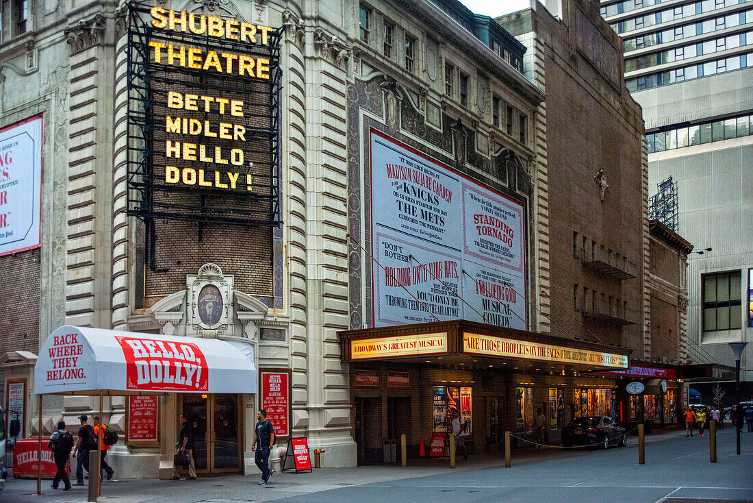 Das Shubert Theatre ist ein Broadway-Theater in Midtown Manhattan New York City New York USA