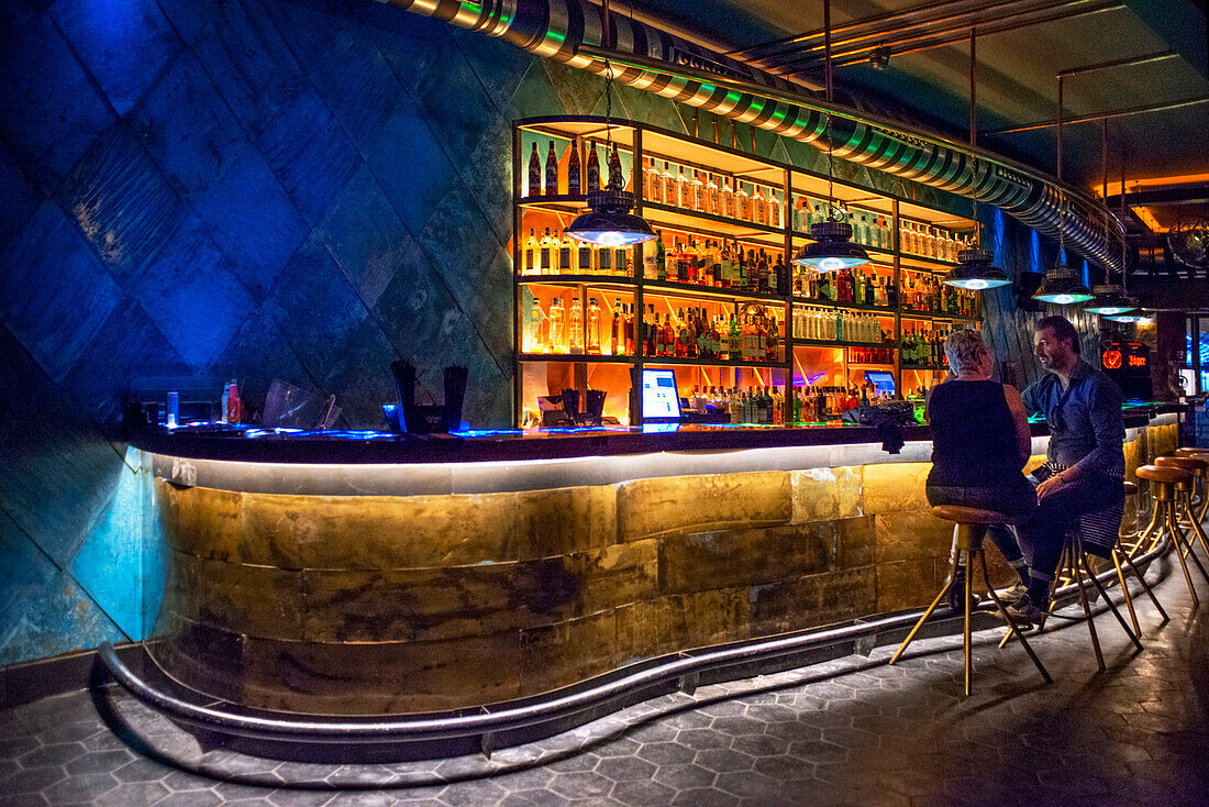 The monkey piper pub steampunk bar nightlife in Santa Cruz district Seville Antalusia Spain