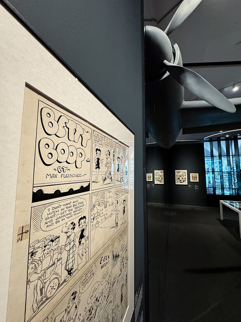 Comic, Dreams and History exhibition at CaixaForum proposes a tour of some of the best comics in history and delves into the comic production process, Zaragoza, Spain