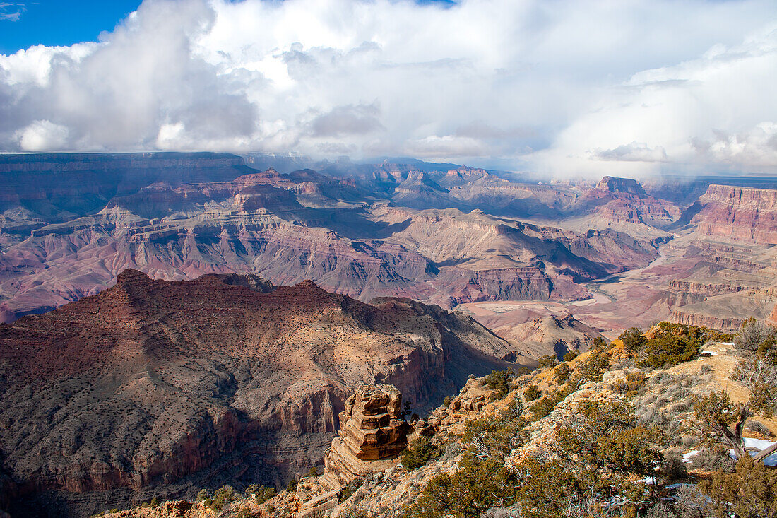 Der Little Colorado River und die Schlucht vom South Rim des Grand Canyon, Grand Canyon National Park, Arizona