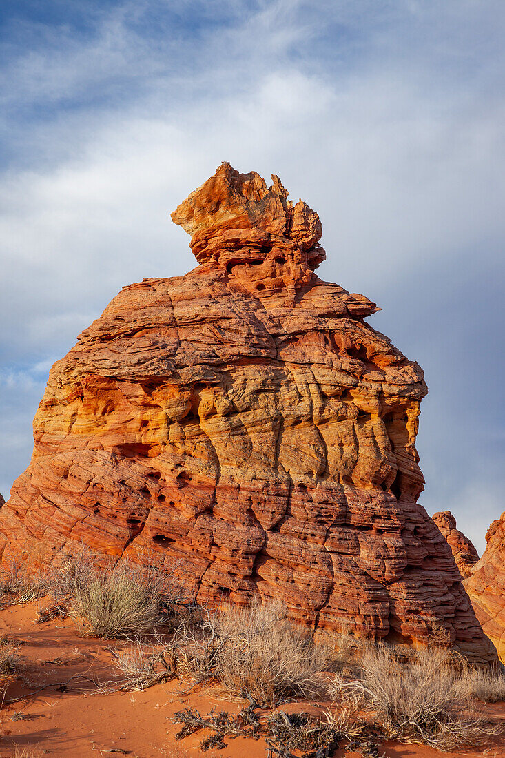 Erodierte Navajo-Sandsteinformationen in den South Coyote Buttes, Vermilion Cliffs National Monument, Arizona