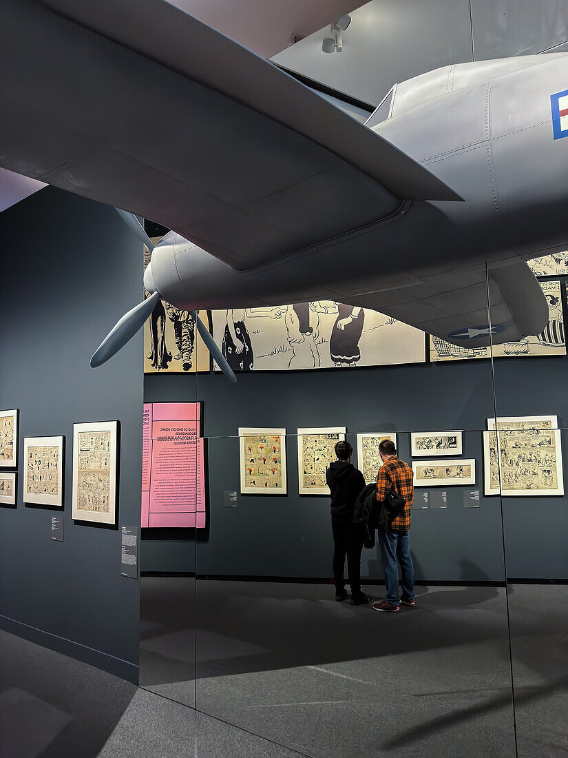 Comic, Dreams and History exhibition at CaixaForum proposes a tour of some of the best comics in history and delves into the comic production process, Zaragoza, Spain