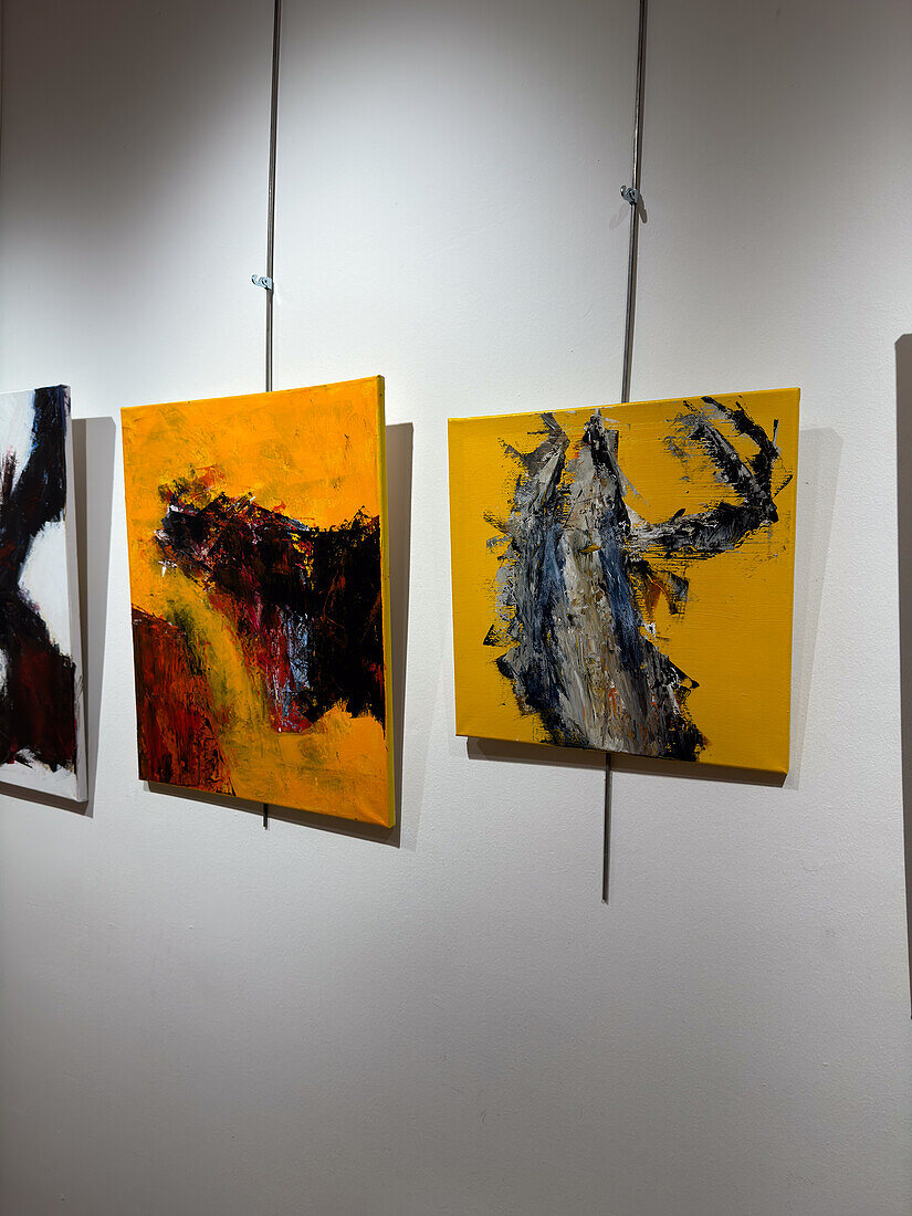 Formas, Kunstausstellung des Malers Pablo Montesinos im Centro Civico Isaac Valero, Zaragoza, Spanien
