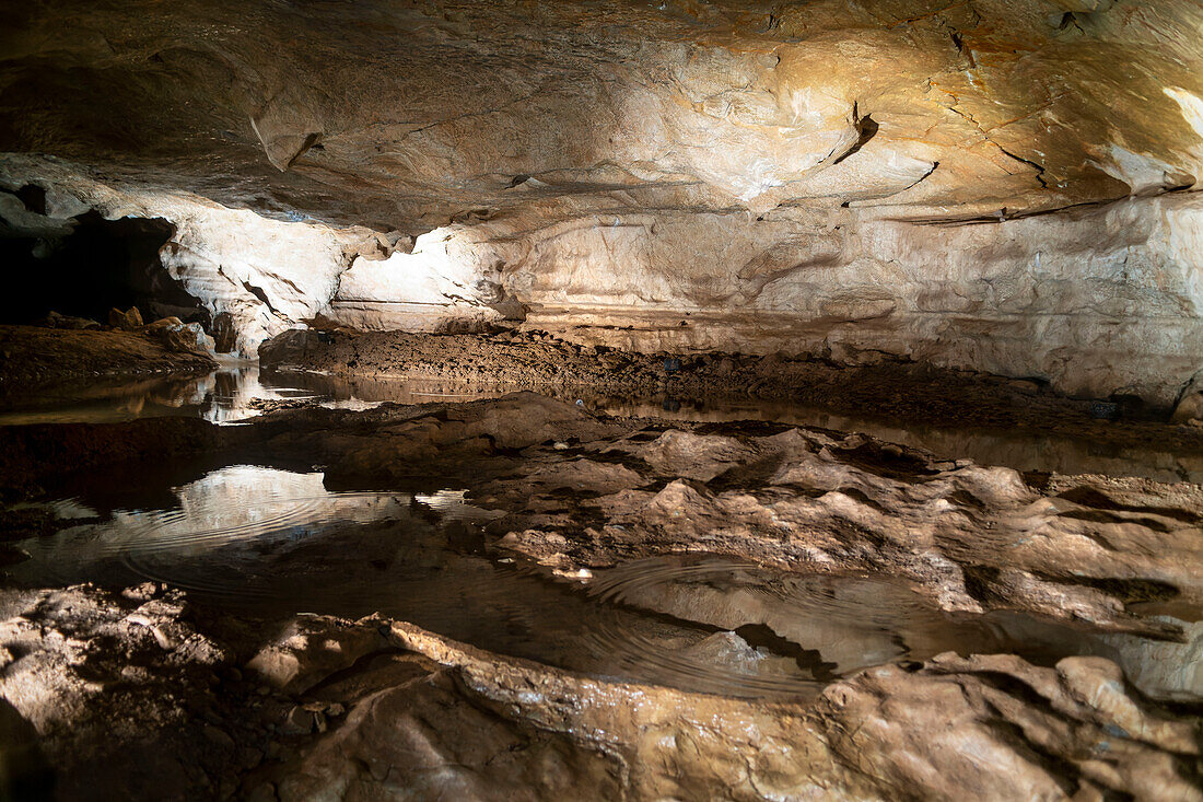 In den Höhlen von Sare, Megalithischer Park, Labourd, Pyrenees-Atlantiques, Nouvelle-Aquitaine, Frankreich, Europa