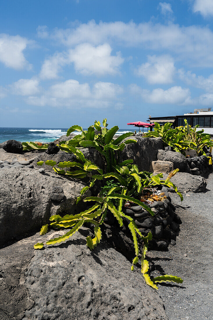 El Golfo, a small fishing village in the southwest coast of the island of Lanzarote, Canary Islands, Spain