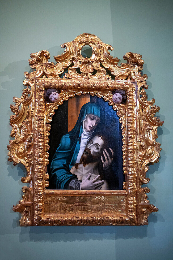 Piedad von Luis de Morales el divino, Öl auf Tafel, Diözesanmuseum für antike Kunst Sigüenza, Provinz Guadalajara, Spanien