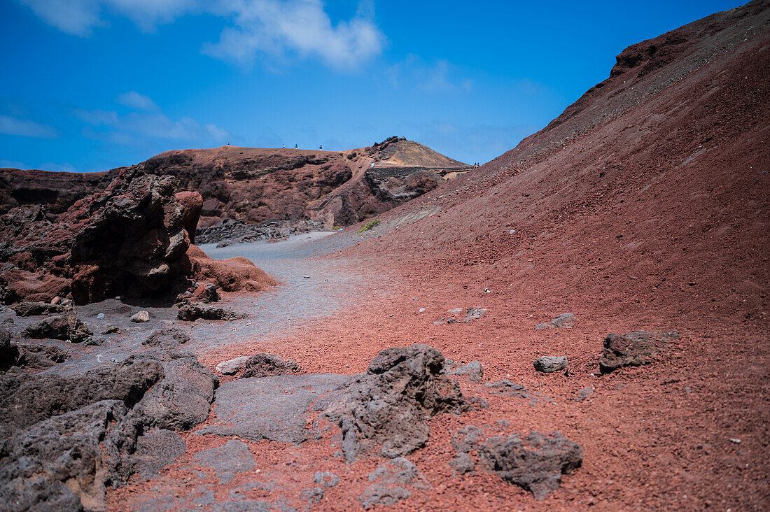 El Golfo Beach (Playa el Golfo) in Lanzarote, Canary Islands, Spain