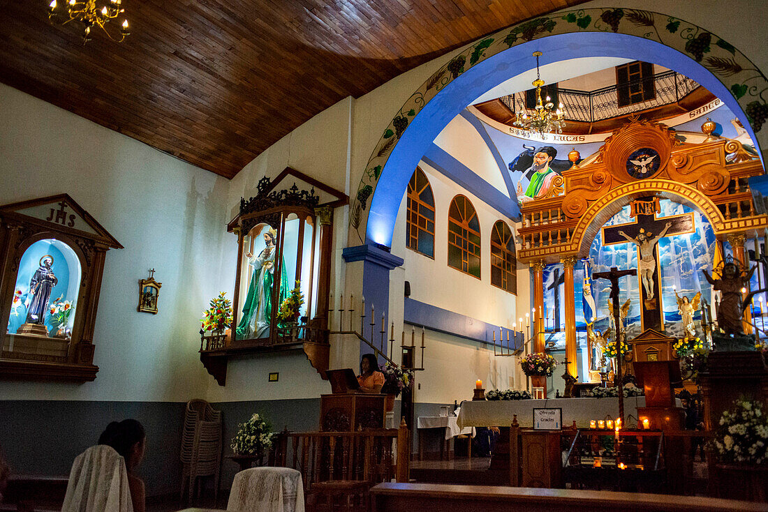 Kirche Inmaculada Concepcion in Concepcion de Ataco, Departement Ahuachapán, El Salvador, Zentralamerika. Ruta De Las Flores, Departement Ahuachapan Mittelamerika