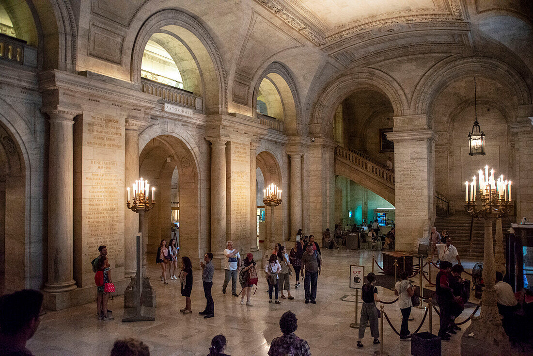 The New York Public Library, Manhattan New York City, America, USA.