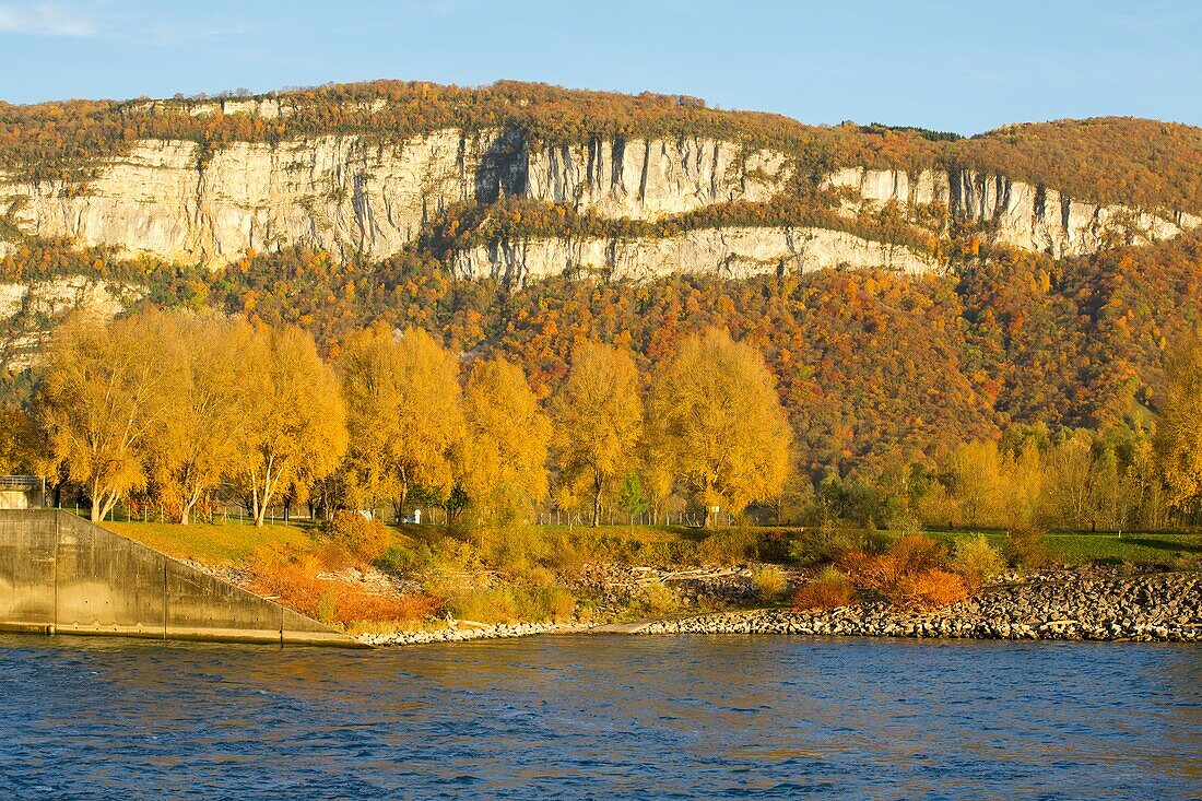 France, Savoie, Champagneux, Factory Dam of Champagneux on the Rhone