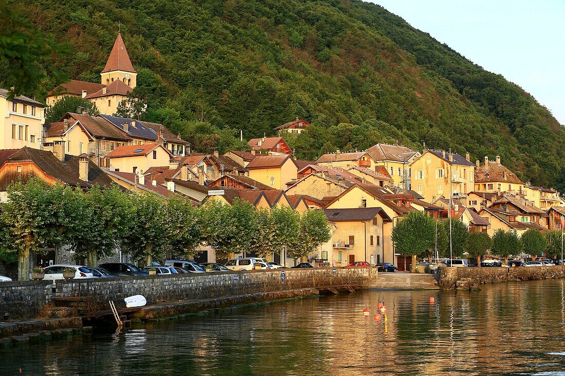 Frankreich, Haute Savoie, Meillerie, quai Marin Jacquier, Genfer See