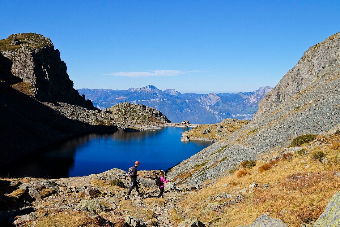 France, Isere, La Combe-de-Lancey, the Crozet lake