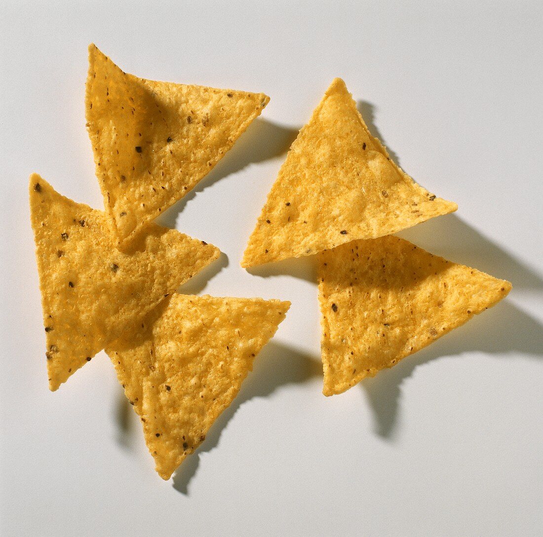 Fünf Tortillachips