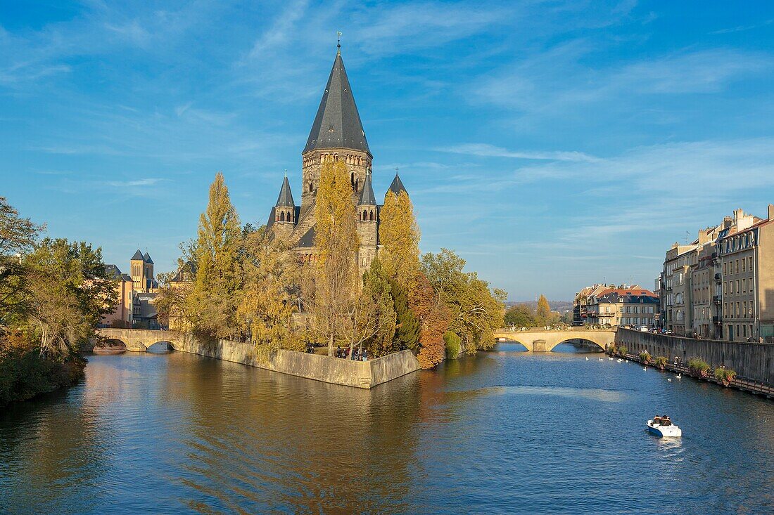 France, Moselle, Metz, Ile du Petit Saulcy, the Temple neuf also called Eglise des allemands (the New Temple or Church of the German), Reformed Prostestant Shrine