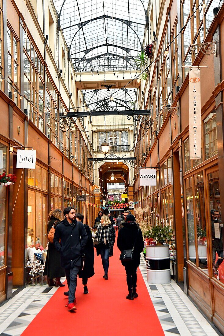 Frankreich, Paris, Stadtteil Montorgueil, Galerie Passage du Grand Cerf