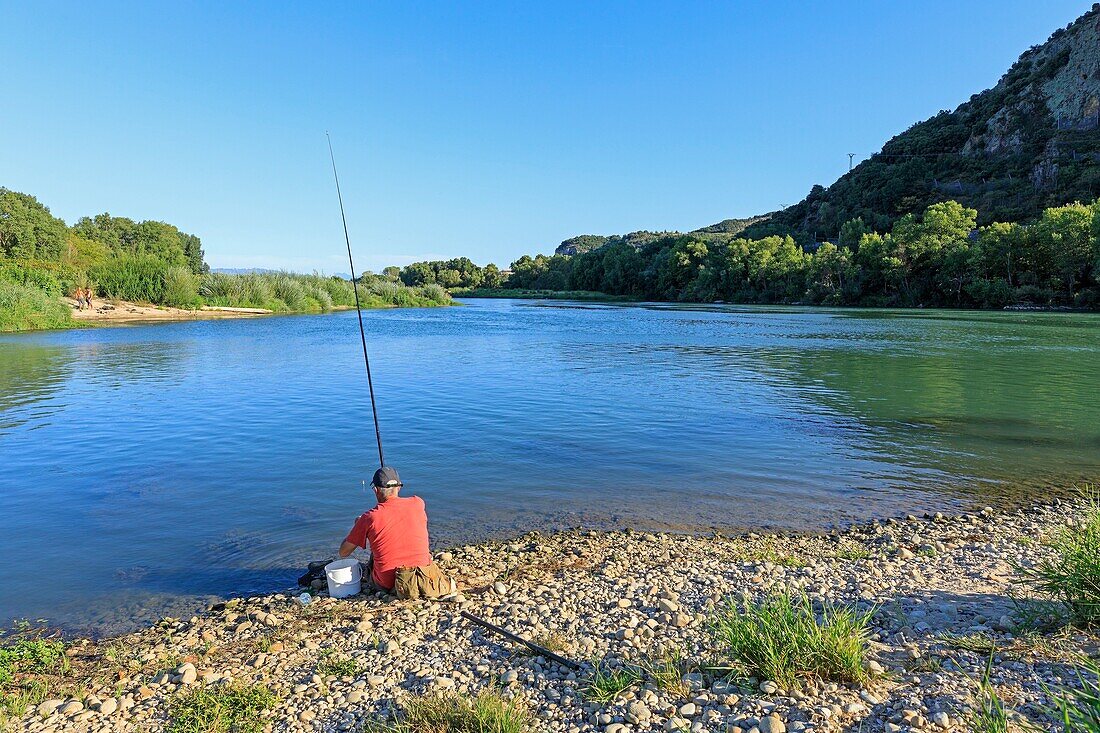 Frankreich, Drome, La Roche de Glun, Die Rhone