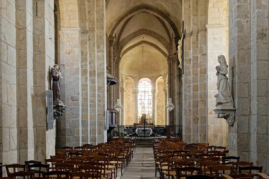 France, Correze, Vezere valley, Limousin, Uzerche, labelled Les Plus Beaux Villages de France (The Most Beautiful Villages in France), Saint Pierre church