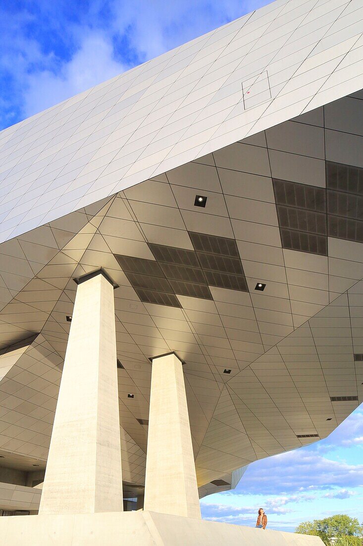 France, Rhone, Lyon, district of Confluence (2nd district), Museum of Conluences (museum of natural history, anthropology, societies and civilizations) was designed by the Austrian agency of architects Coop Himmelb (l) at and inaugurated in 2014