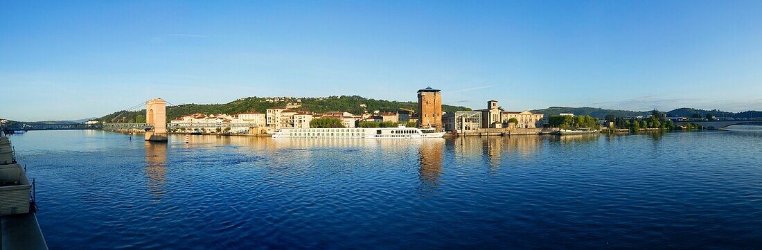 France, Rhone, Saint Romain en Gal and The Rhone