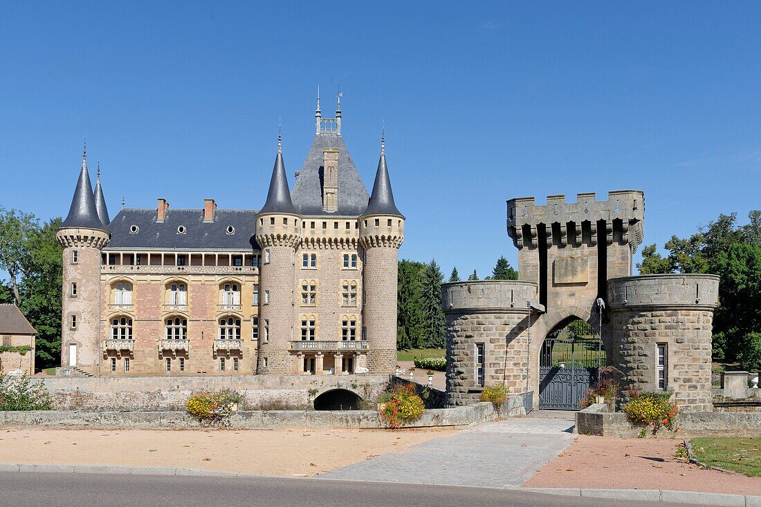 Frankreich, Saone et Loire, La Clayette, das Schloss