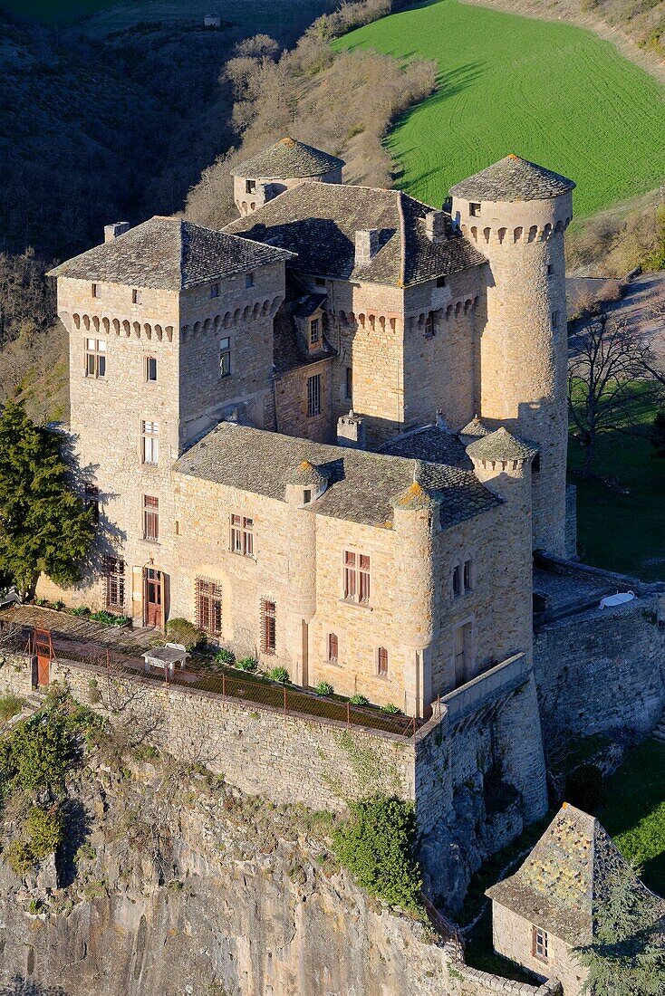 France, Aveyron, chateau de Cabrieres, north of Millau