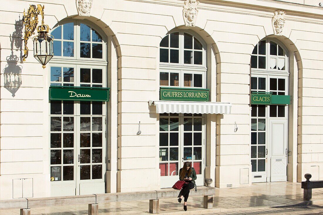 France, Meurthe et Moselle, Nancy, Stanislas square (former royal square) built by Stanislas Leszczynski, king of Poland and last duke of Lorraine in the 18th century, listed as World Heritage by UNESCO