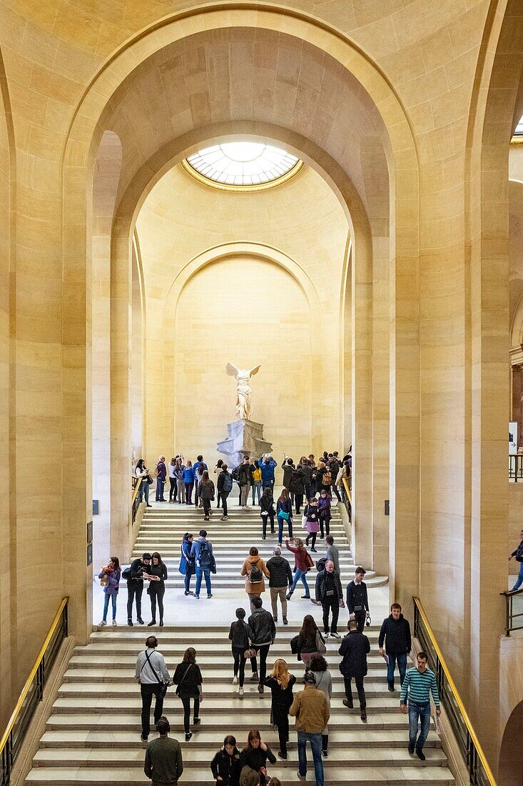 Frankreich, Paris, Louvre-Museum, Treppe zum Sieg von Samotras
