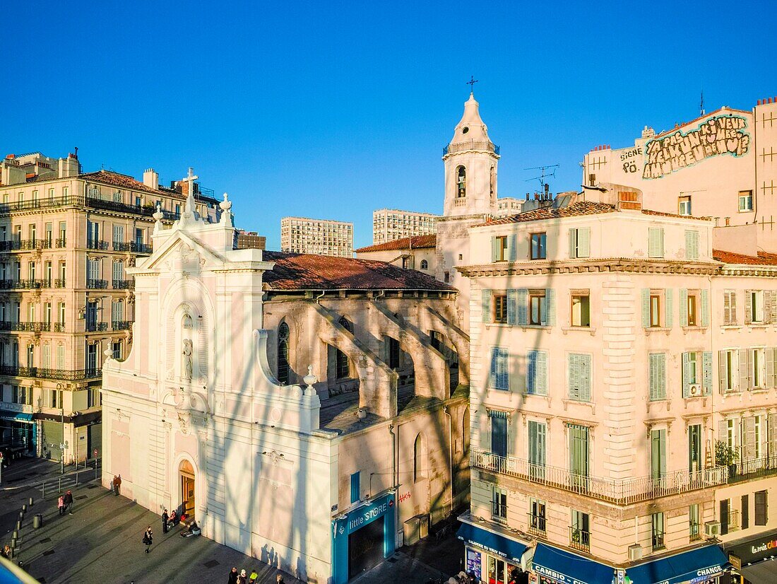 France, Bouches du Rhone, Marseille, city center, Saint Ferreol les Augustins church