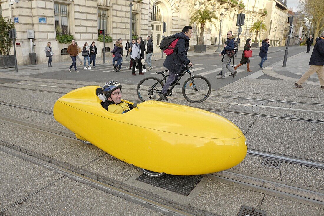 Frankreich, Indre et Loire, Tours, Fahrradabstellplatz Jean Jaures