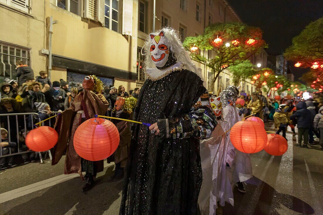 France, Meurthe et Moselle, Nancy, Saint Nicolas parade in the srteets of Nancy