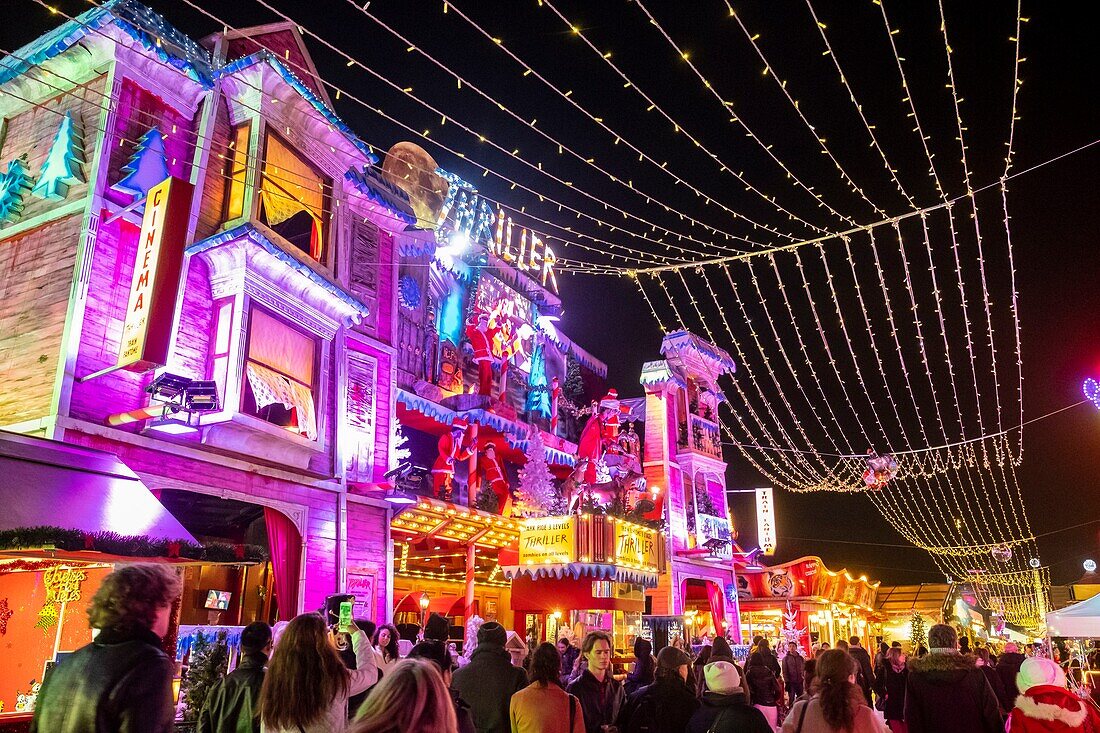 France, Paris, Tuileries Garden, the Christmas market