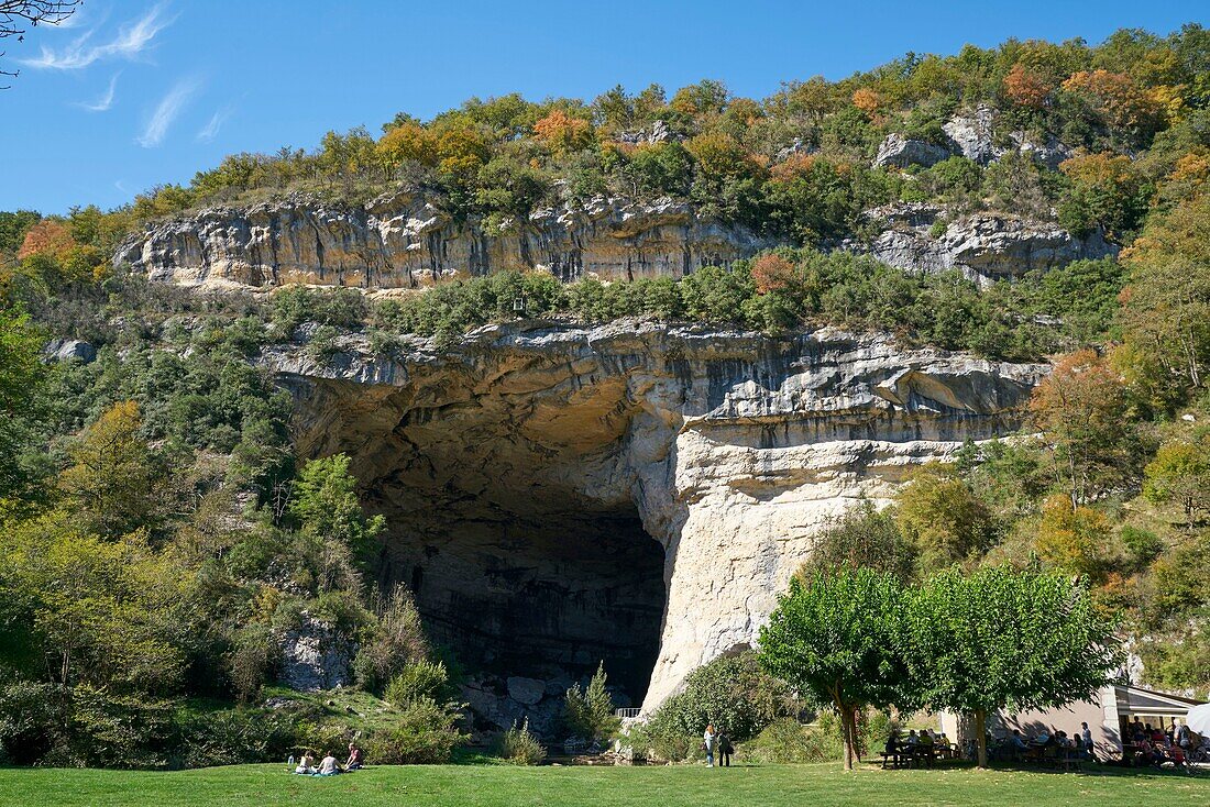 France, Ariege, Mas d'Azil, Pyrenees Ariegeoises Regional Nature Park, Mas d'Azil cave