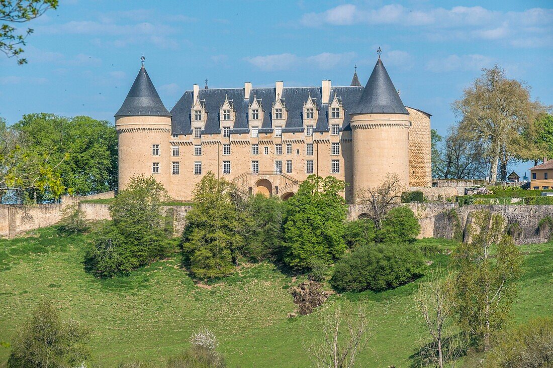 France, Haute Vienne, Rochechouart, castle of Rochechouart