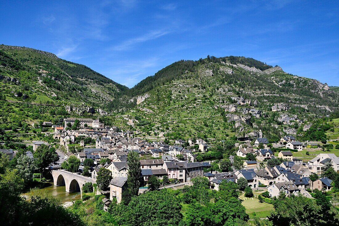 France, Lozere, Gorges du Tarn, Sainte Enimie