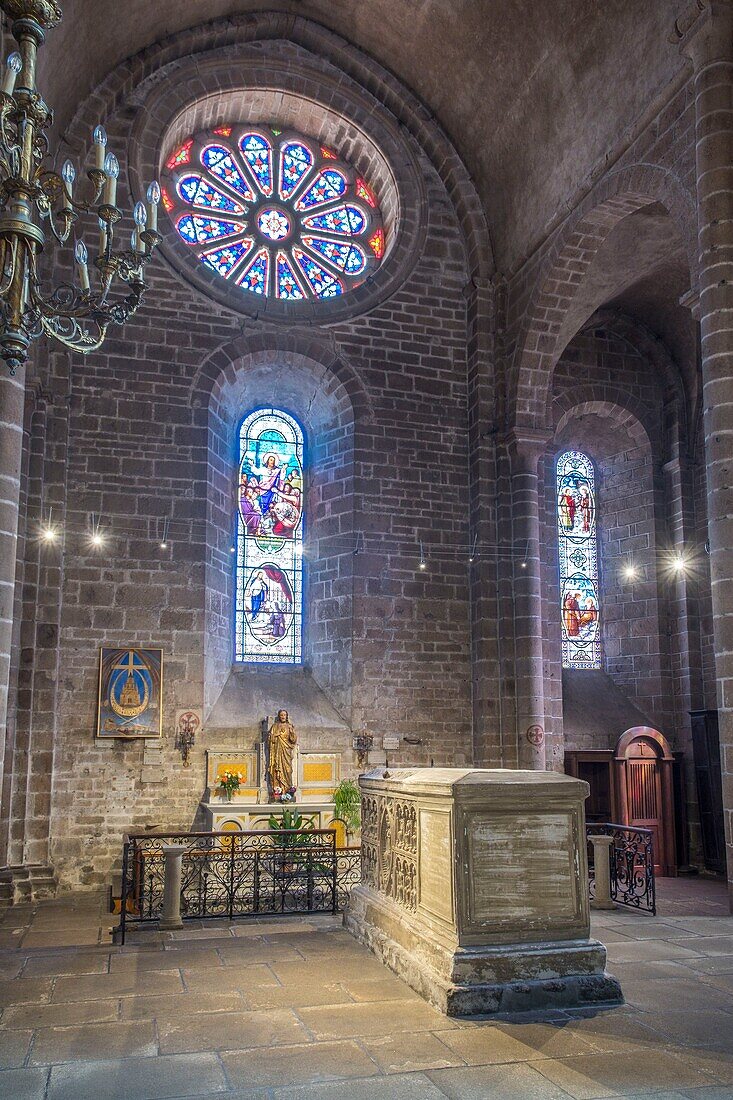 France, Haute Vienne, Saint Junien, collegiate church Saint Junien, Saint Junien tomb, Parc Naturel Régional Périgord Limousin