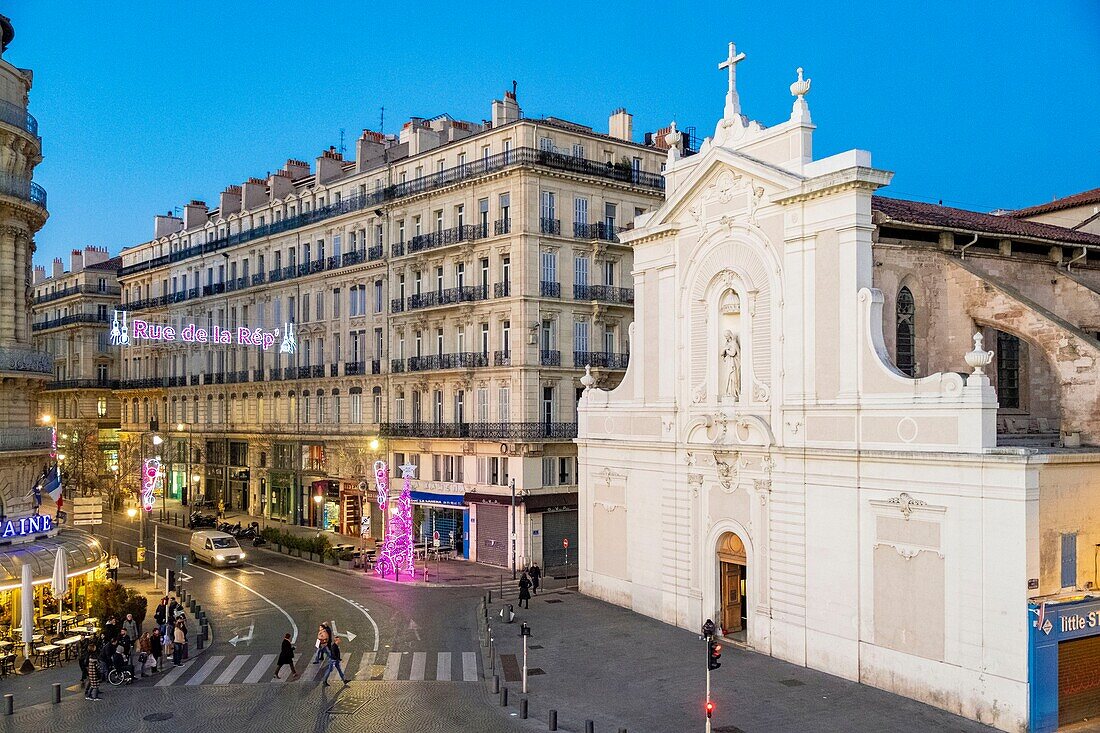 France, Bouches du Rhone, Marseille, city center, Saint Ferreol les Augustins church