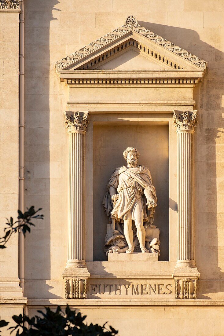 Frankreich, Bouches du Rhone, Marseille, Innenstadt, die Börse, die Statue des Euthymenes