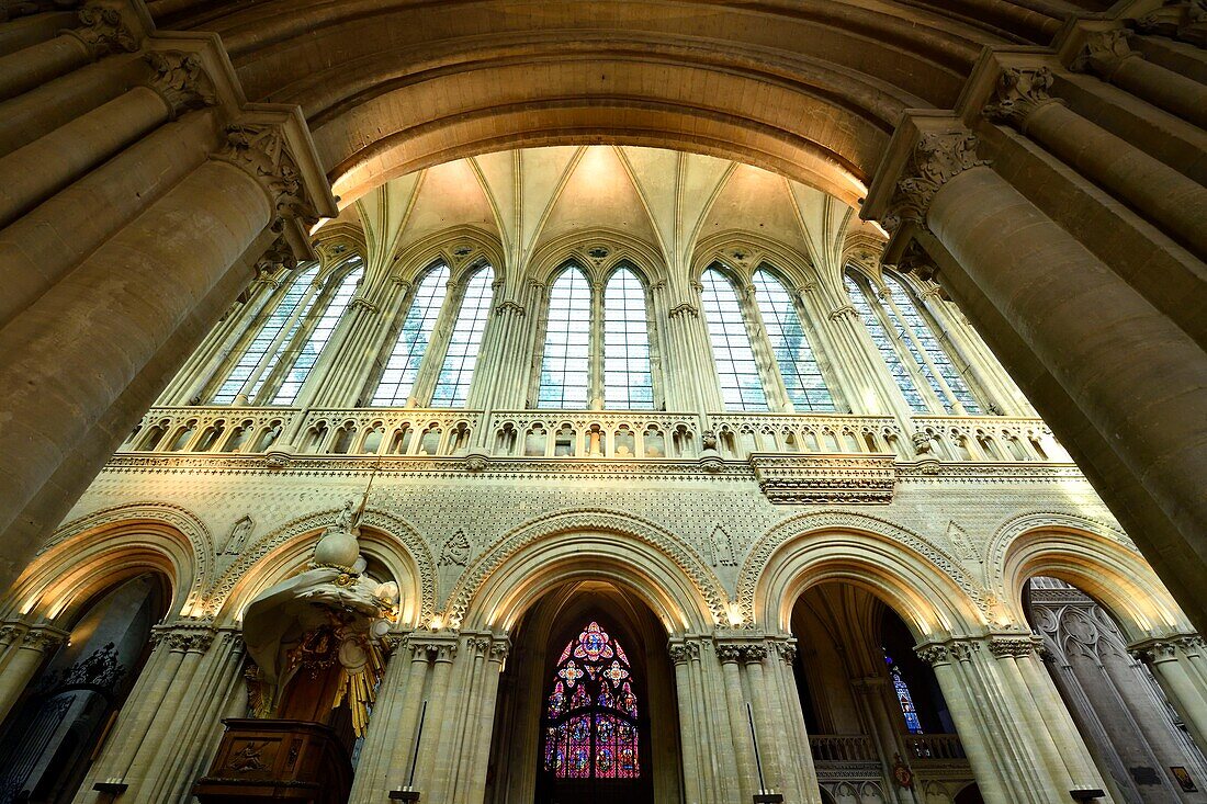 France, Calvados, Bayeux, Notre-Dame cathedral, dated 11th to 15th century