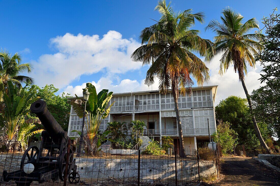 Frankreich, Insel Mayotte (französisches Überseedepartement), Petite Terre, Dzaoudzi das Verwaltungszentrum von Mayotte, das ehemalige Haus des Gouverneurs