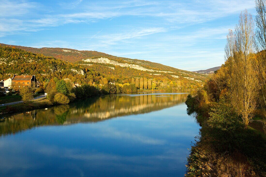 France, Ain, Bregnier-Cordon, The Rhone