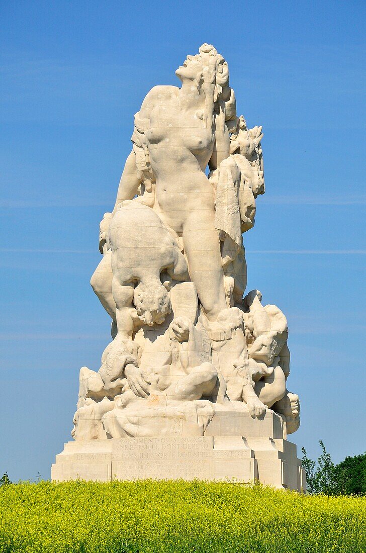 Frankreich, Seine et Marne, Meaux, Museum des Großen Krieges des Landes von Meaux, Skulptur Das Amerikanische Monument des amerikanischen Künstlers Frederik MacMonnies